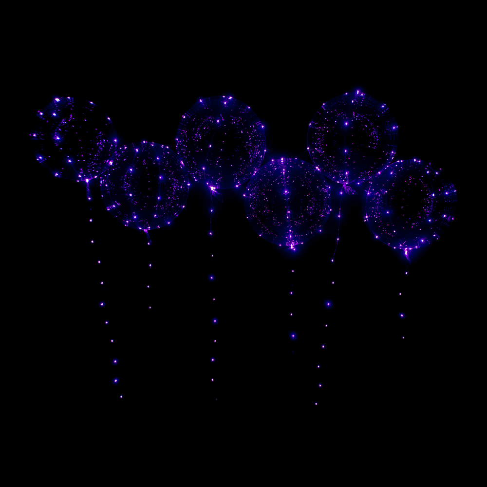 Purple LED Balloons