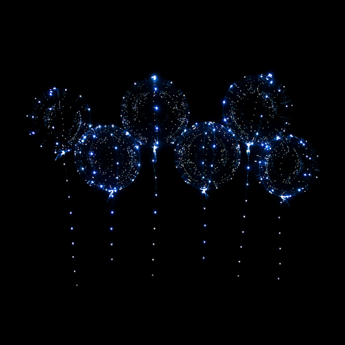 Cold White LED Balloons