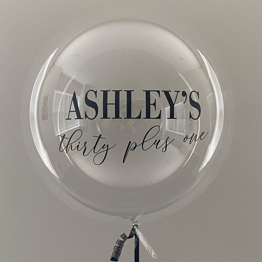 "Name + Age" Balloon - Custom Birthday Balloon - Balloominators