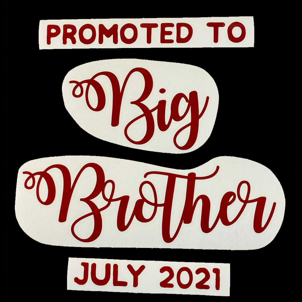 "Promoted To Big Brother" Balloominator - Custom Big Brother Balloon - Balloominators