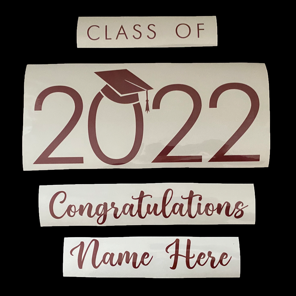 "Graduation 2022" Balloon With Stand - Custom Graduation Confetti Balloon With Stand - Balloominators