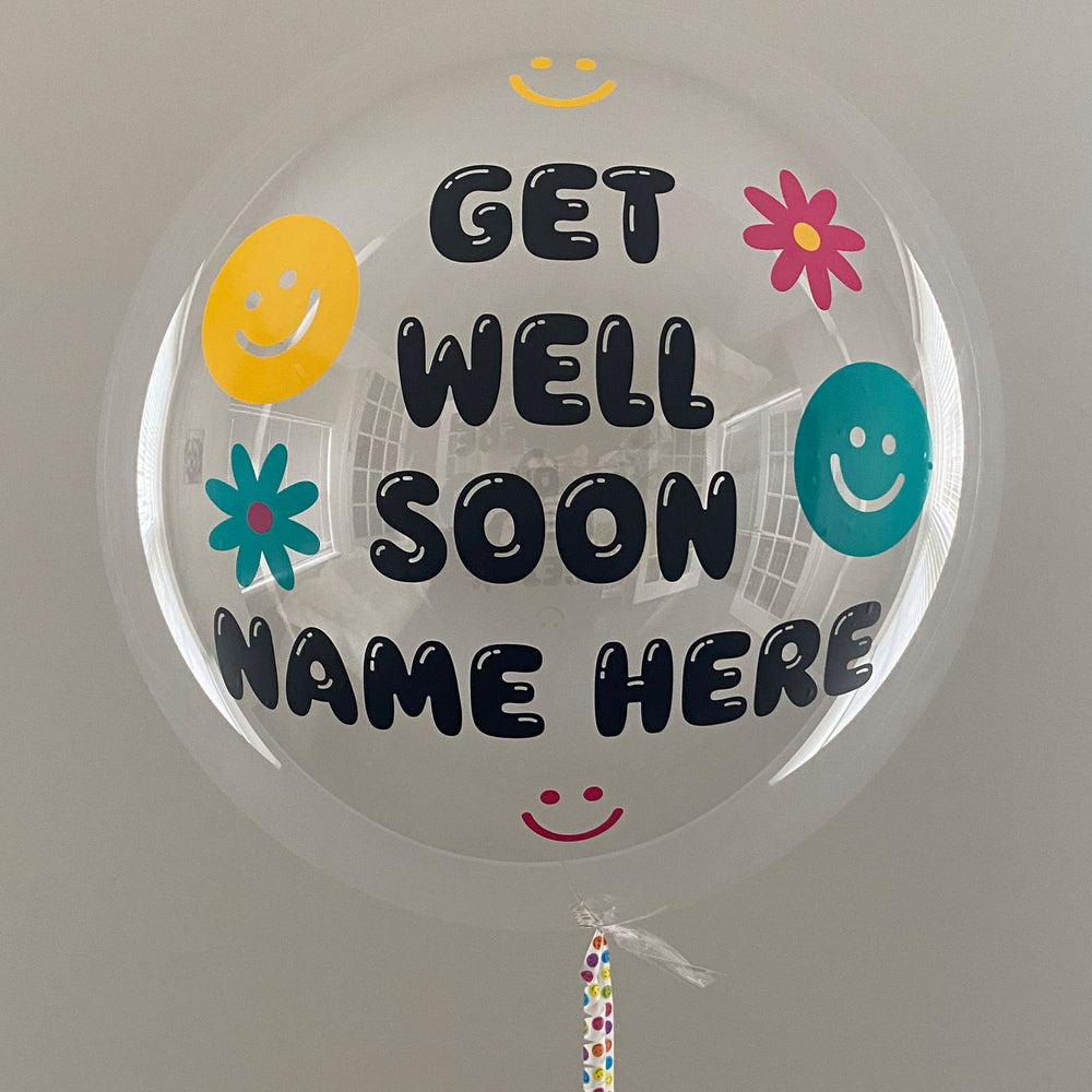 "Get Well Soon" balloon - Custom Get Well Soon Balloon - Balloominators