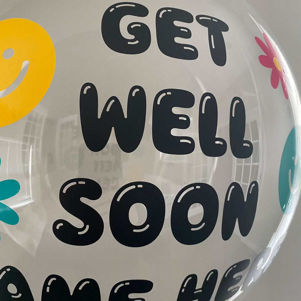 "Get Well Soon" balloon - Custom Get Well Soon Balloon - Balloominators