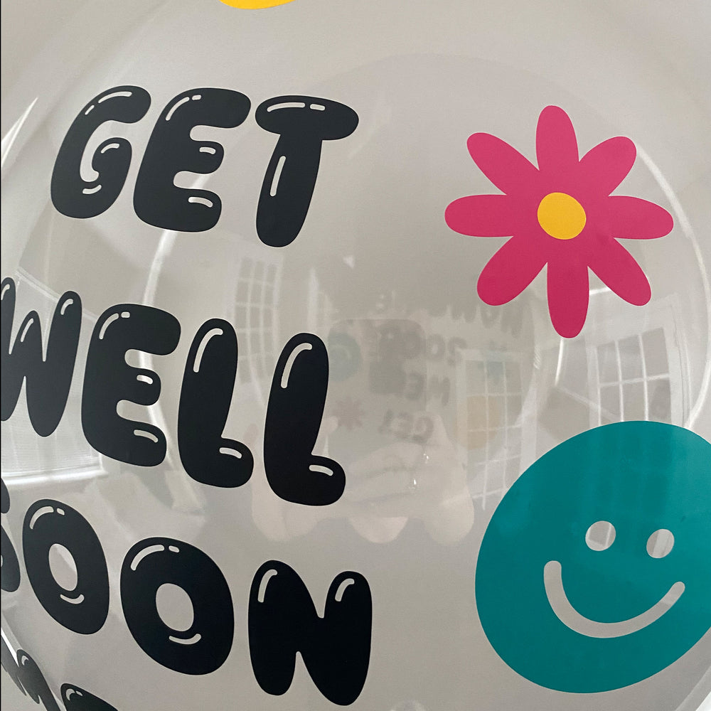 "Get Well Soon" balloon - Custom Get Well Soon Balloon - Balloominators