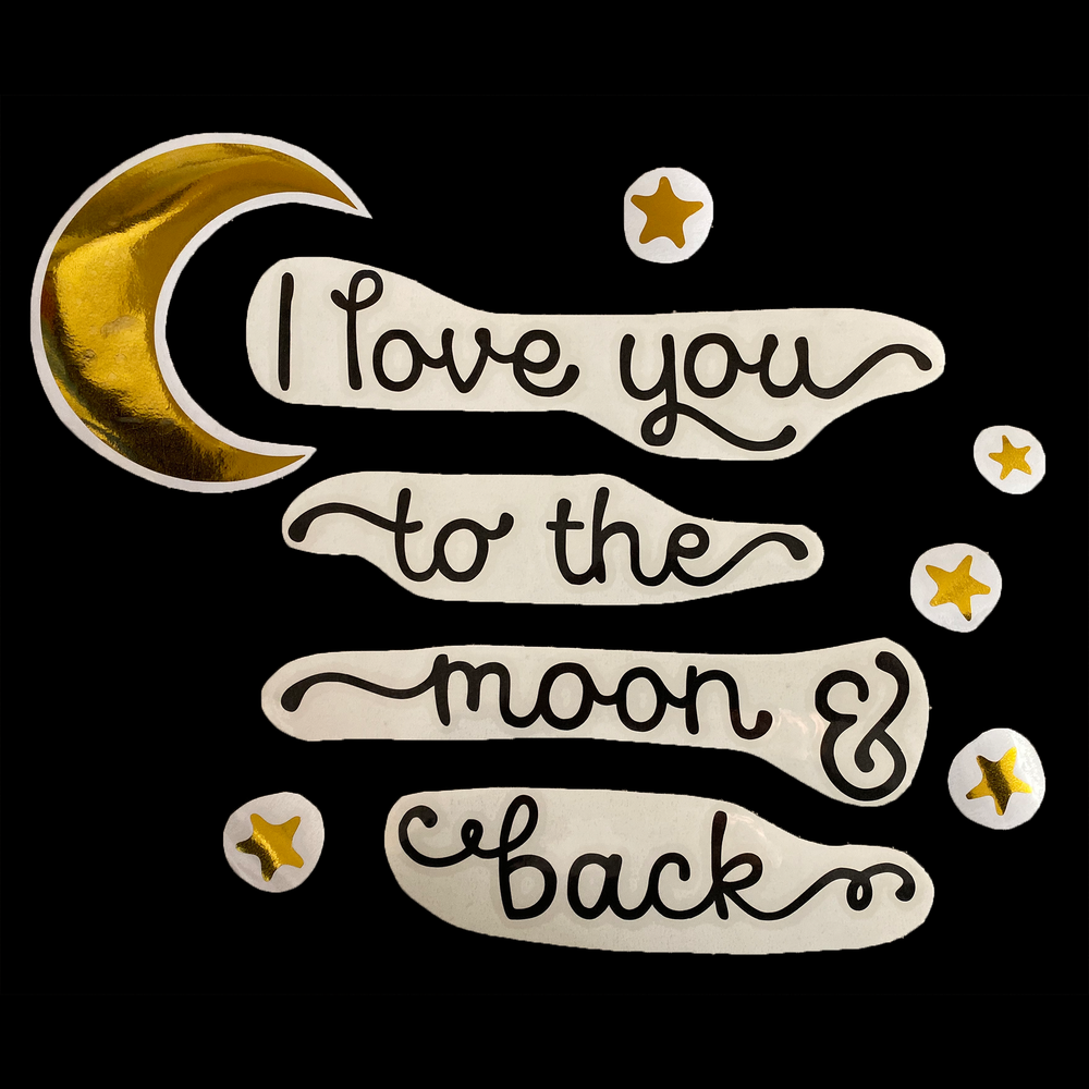 "I love you to the moon & back" Balloominator - Balloominators