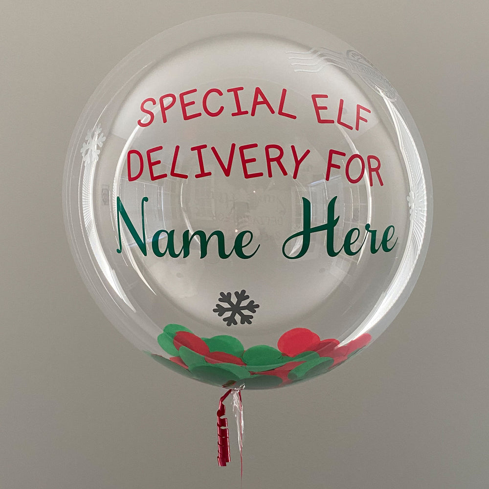 "Elf" Balloon -  Custom Elf Balloon - Balloominators