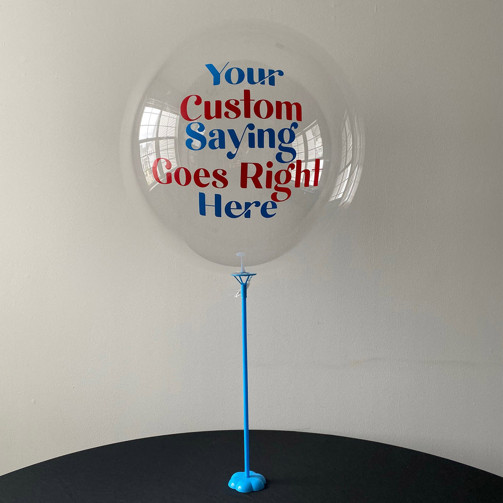 Custom Balloon With Balloon Stand - Balloominators