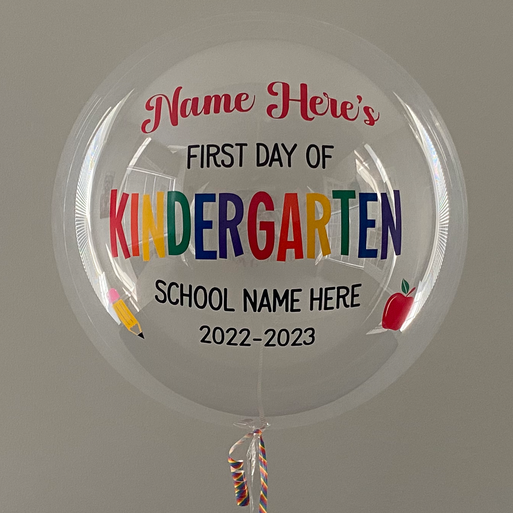 "First Day Of School" Balloon - Custom Back To School Balloon - Balloominators