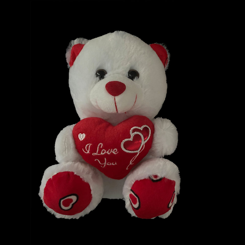 Happy Valentine's Day Balloon And Bear Bouquet - Custom Valentine's Day LED Balloon - Balloominators