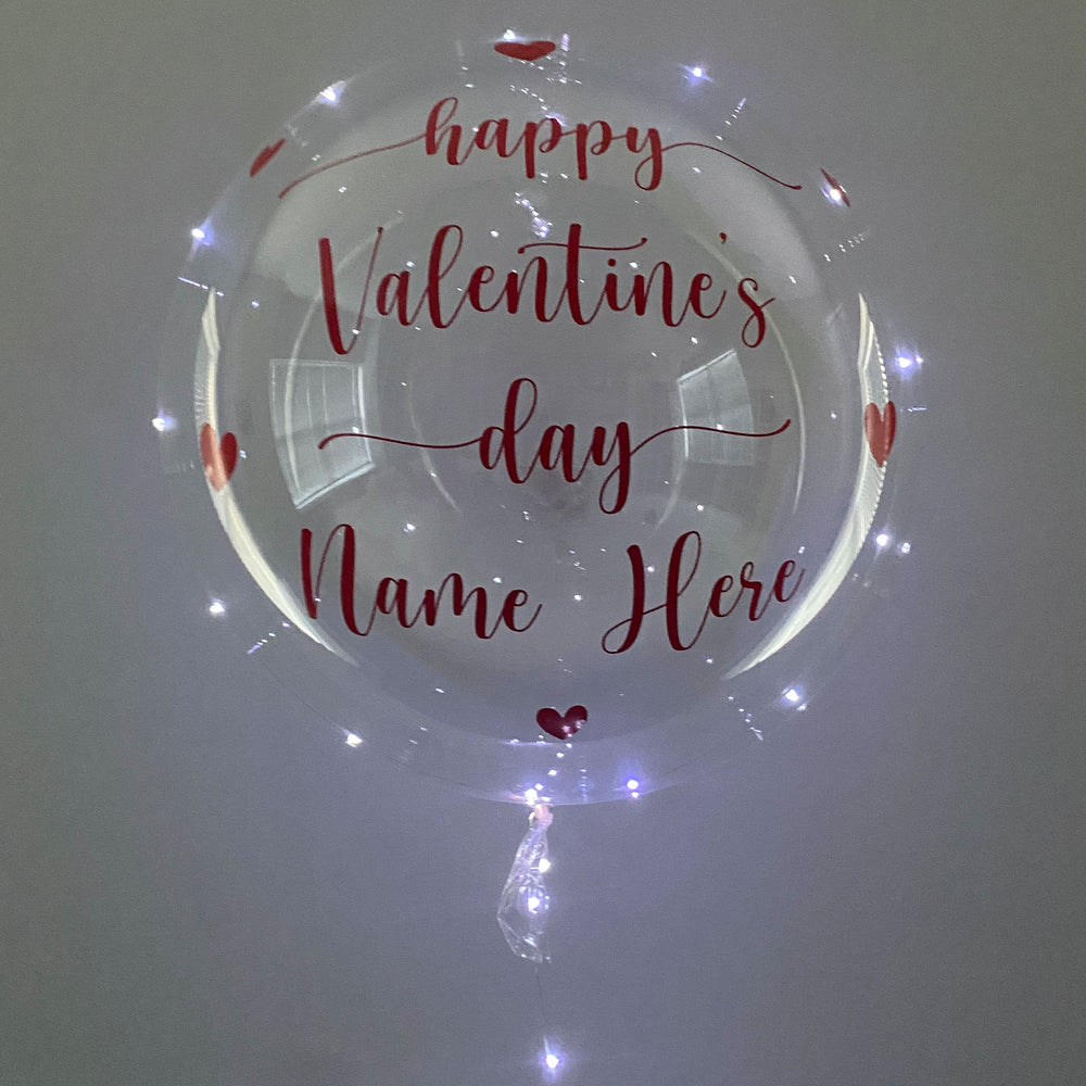 "happy Valentine's day" Balloominator - Custom Valentine's Day Balloon - Balloominators