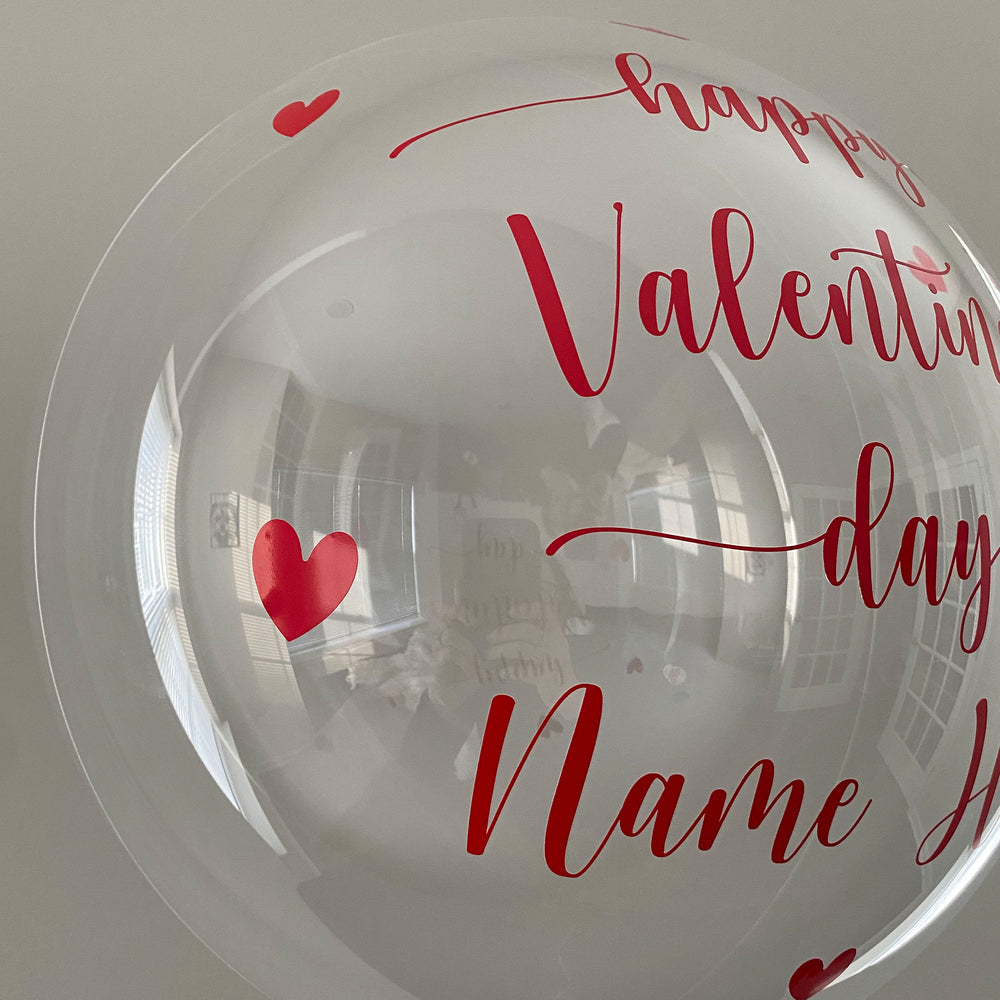 "happy Valentine's day" Balloon - Custom Valentine's Day Balloon - Balloominators
