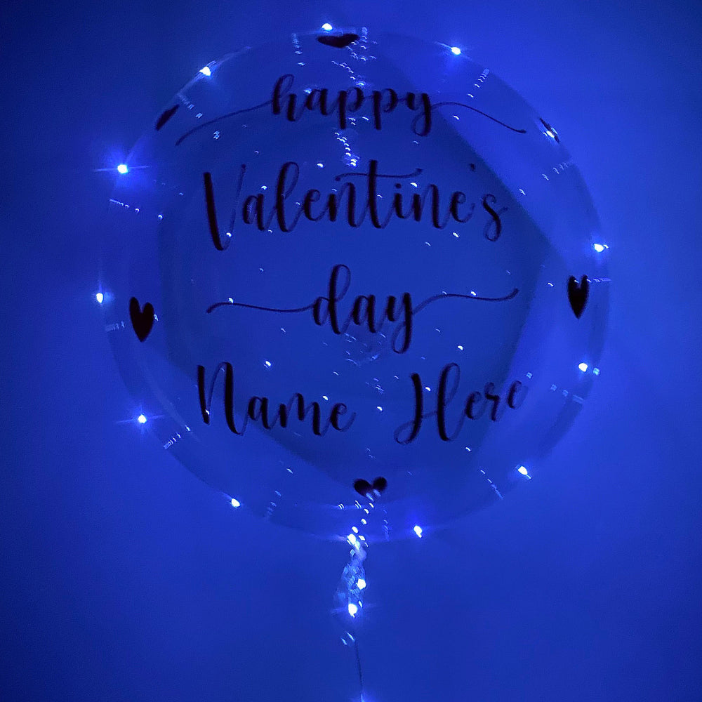 "happy Valentine's day" Balloominator - Custom Valentine's Day Balloon - Balloominators